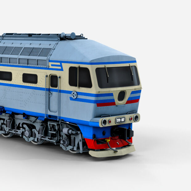 Пассажирский тепловоз ТЭП70-0007